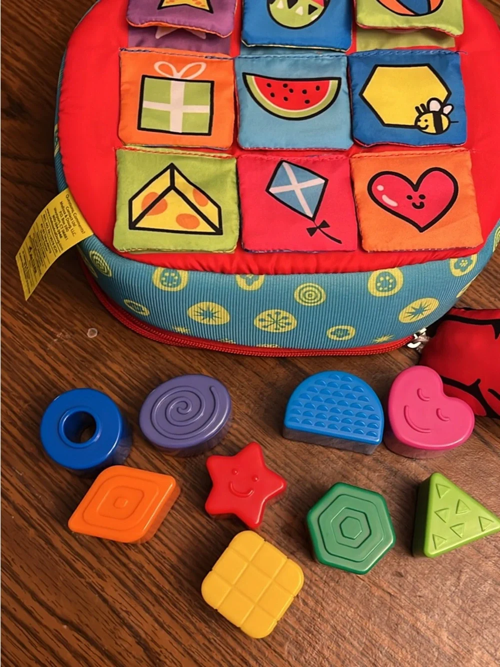 Colorful Shape Sorter Toy - Green, Blue, Red, Yellow Set